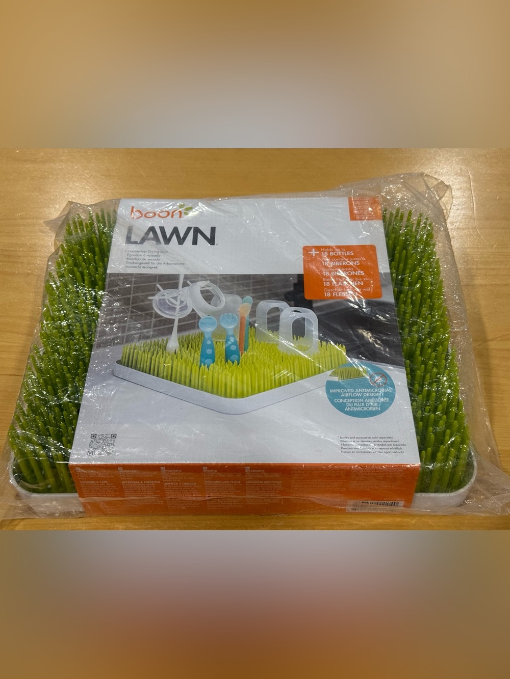 Boon LAWN Countertop Drying Rack BPA Free Holds up to 18 Bottles BRand New